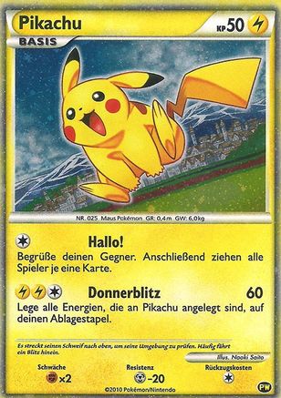 Pikachu (PW6) (allemand) [Promos de la collection Pikachu World] 