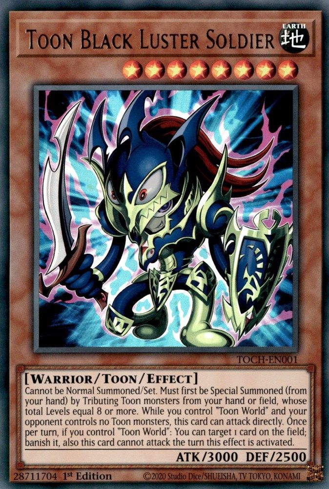 Toon Black Luster Soldier (TOCH-EN001) - Ultra Rare