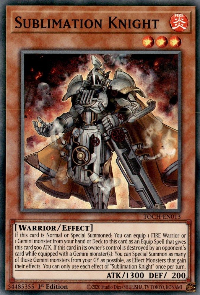 Sublimation Knight (TOCH-EN013) - Super Rare