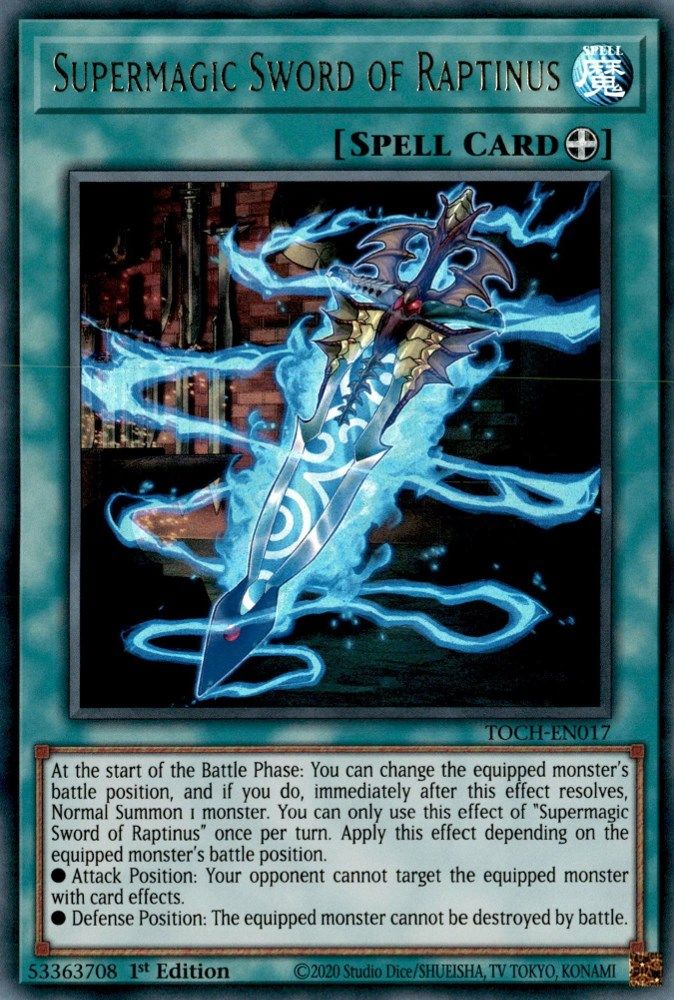 Supermagic Sword of Raptinus (TOCH-EN017) - Ultra Rare