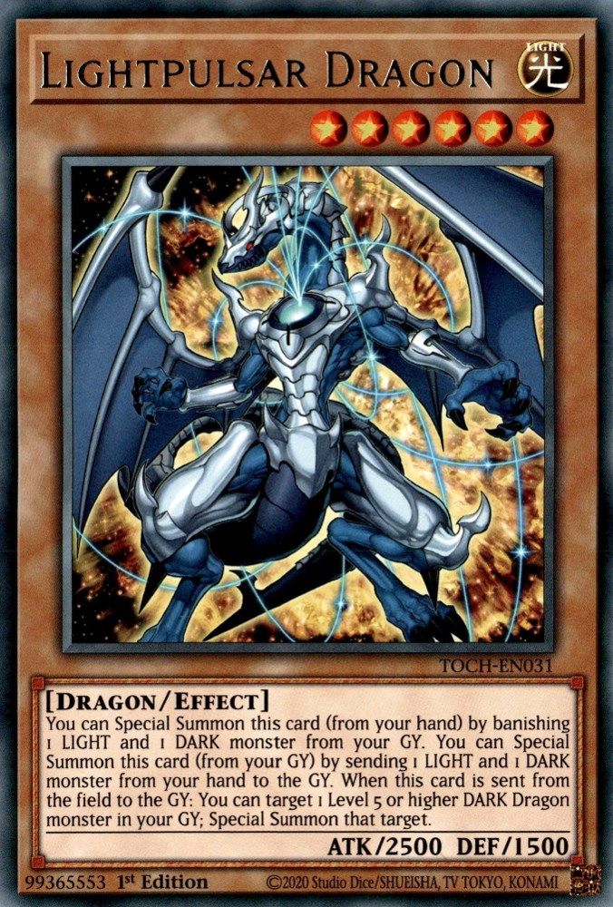 Lightpulsar Dragon (TOCH-EN031) - Rare
