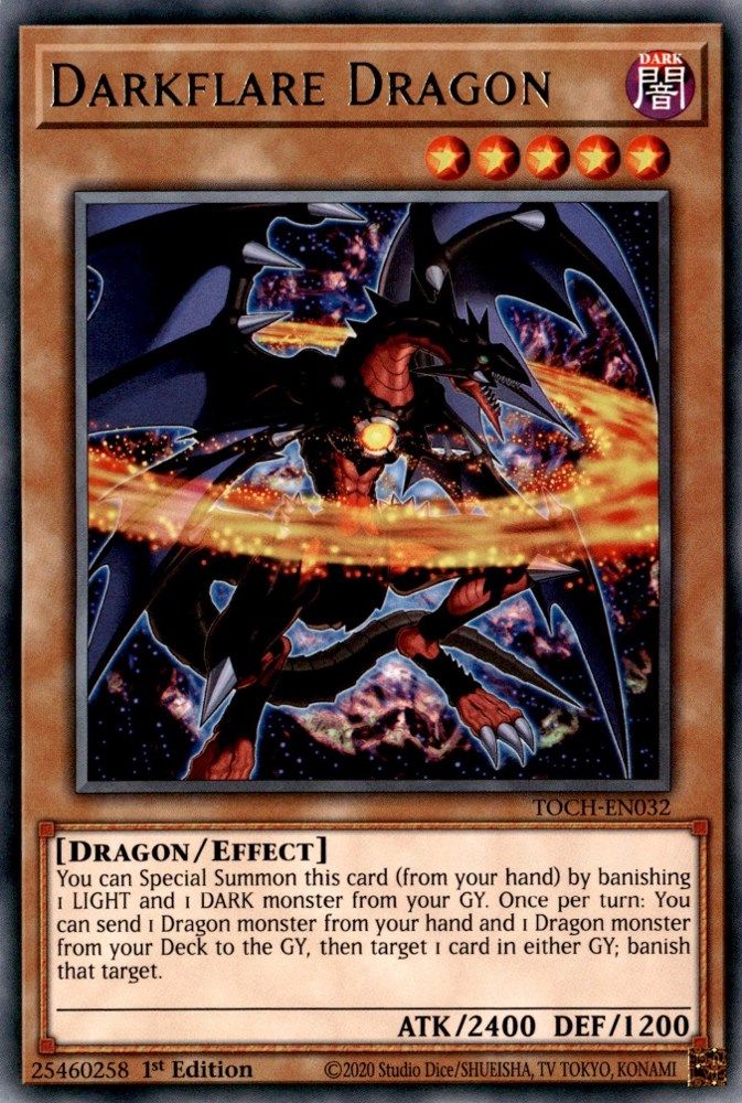 Darkflare Dragon (TOCH-EN032) - Rare