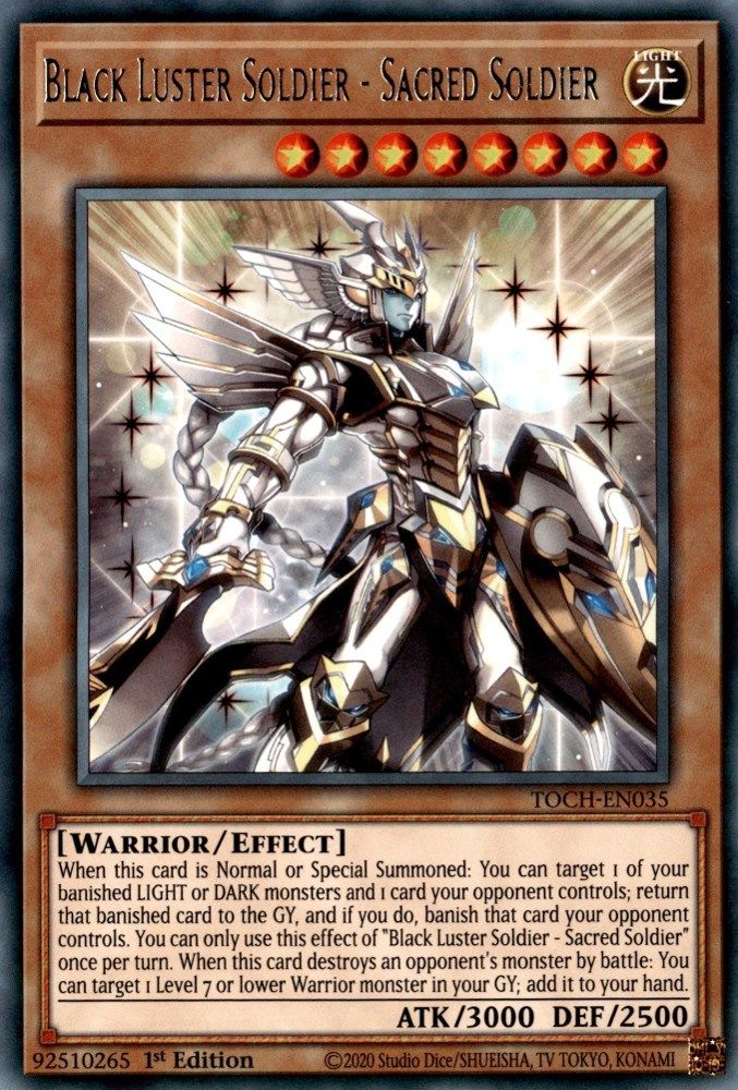 Black Luster Soldier - Sacred Soldier (TOCH-EN035) - Rare