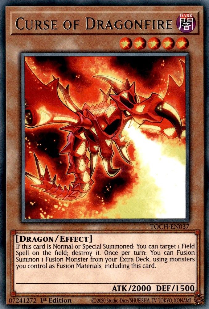 Malédiction du feu du dragon [TOCH-EN037] Rare 