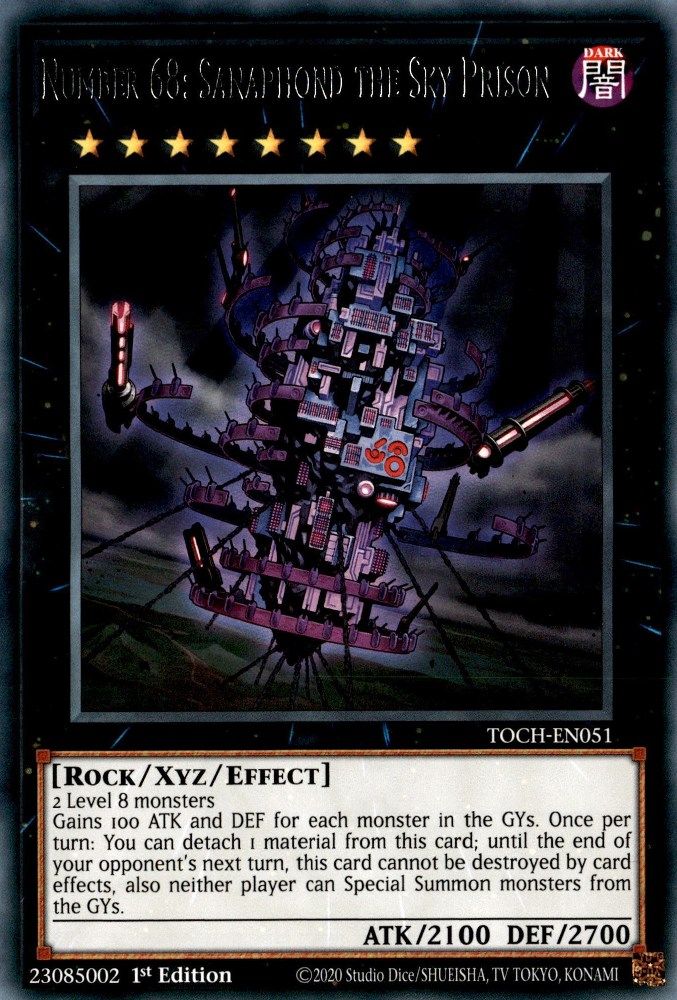 Number 68: Sanaphond the Sky Prison (TOCH-EN051) - Rare
