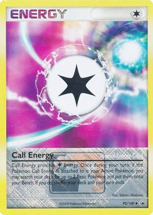Call Energy - 92/100 (League Promo)/100  - Reverse Holofoil - Promo