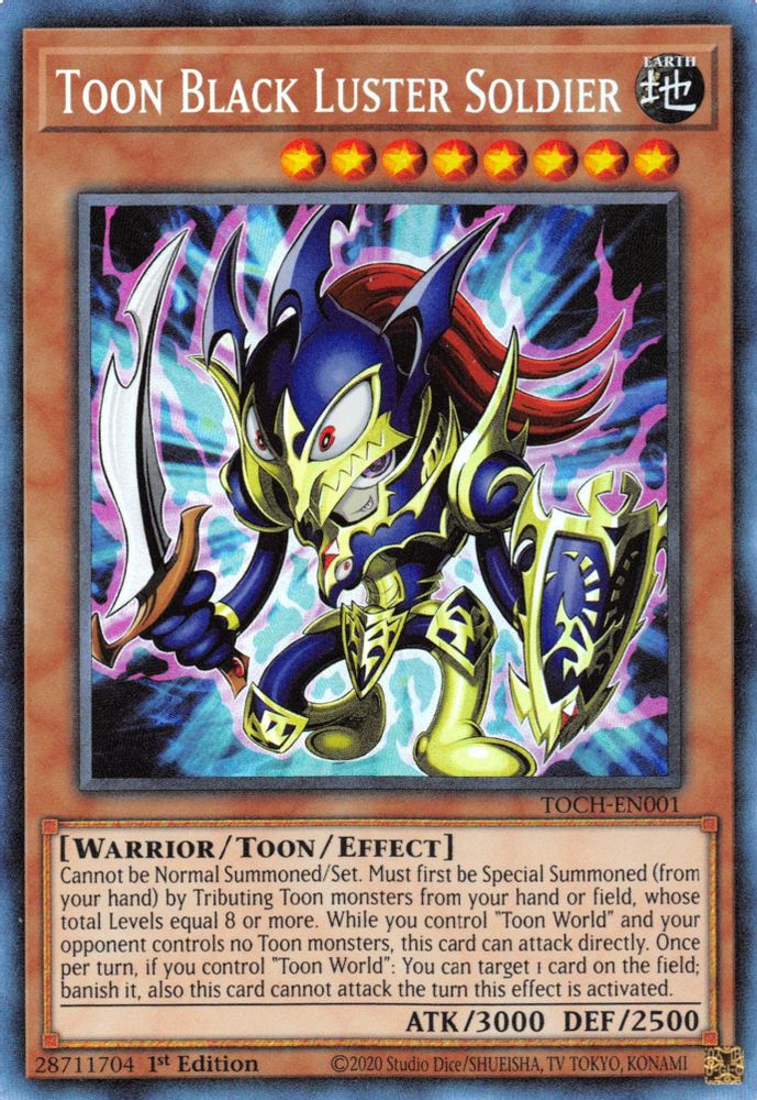 Toon Black Luster Soldier (CR) (TOCH-EN001) - Collector's Rare