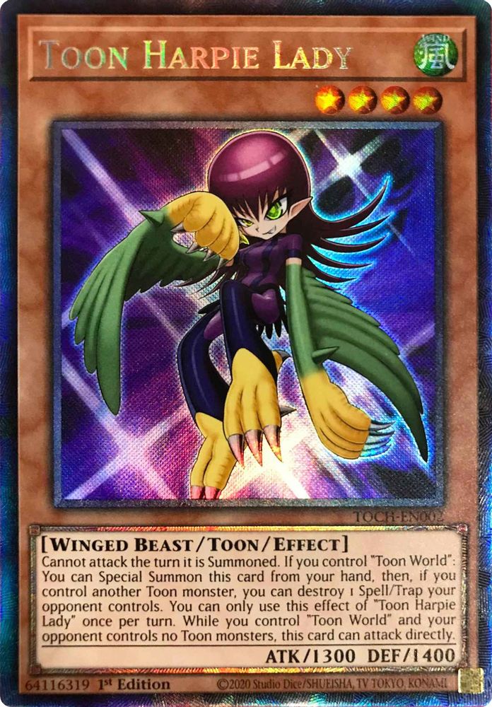 Toon Harpie Lady (CR) (TOCH-EN002) - Collector's Rare
