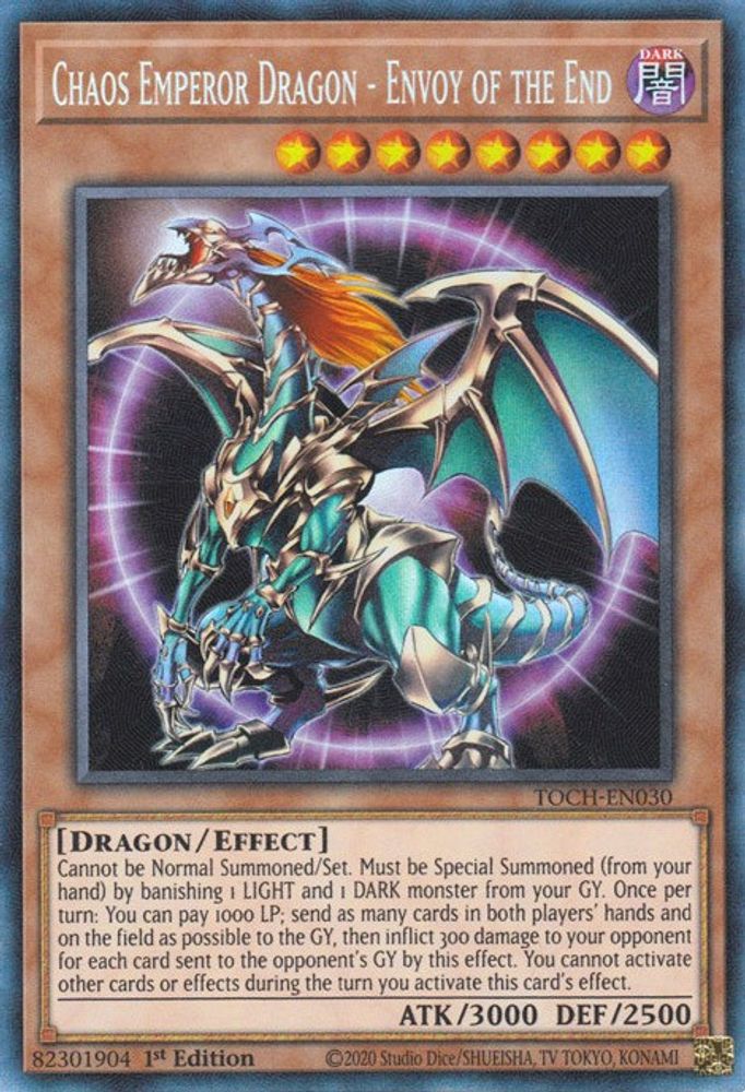 Dragon Empereur du Chaos - Envoyé de la Fin [TOCH-EN030] Rare de collection 