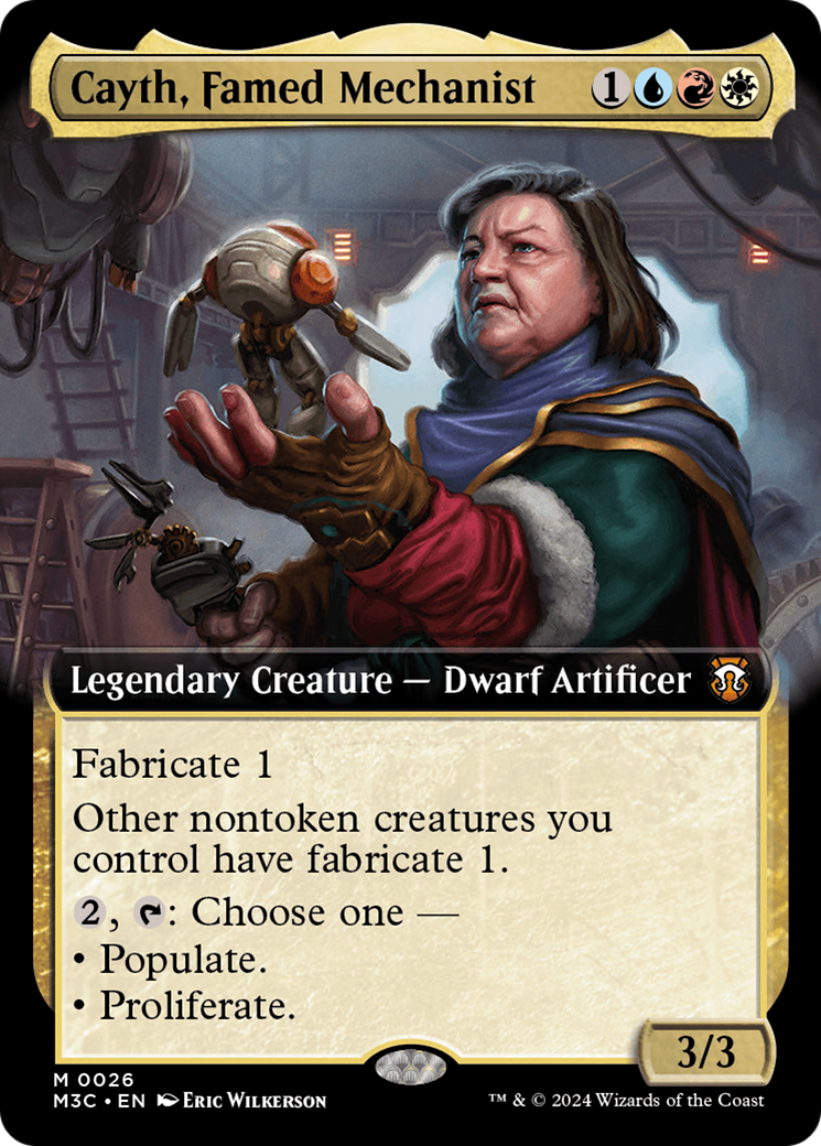 Cayth, célèbre mécaniste (art étendu) [Modern Horizons 3 Commander] 