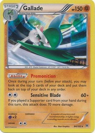 Gallade - 84/162 (Cosmos Holo)/162  - Holofoil - Promo