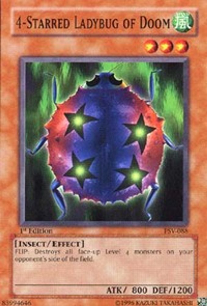 4-Starred Ladybug of Doom (PSV-088) - Common