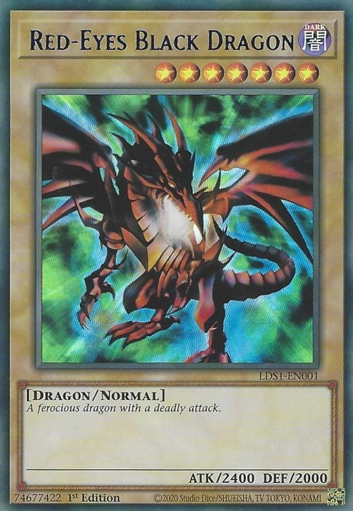 Red-Eyes Black Dragon (Blue) (LDS1-EN001) - Ultra Rare