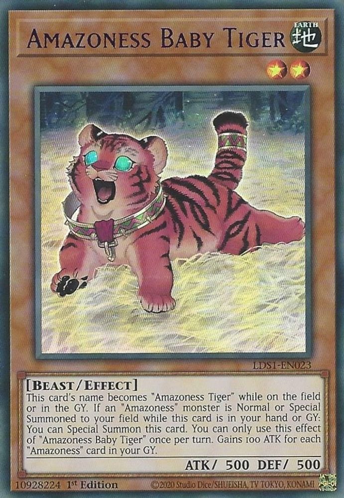 Amazoness Baby Tiger (Purple) (LDS1-EN023) - Ultra Rare