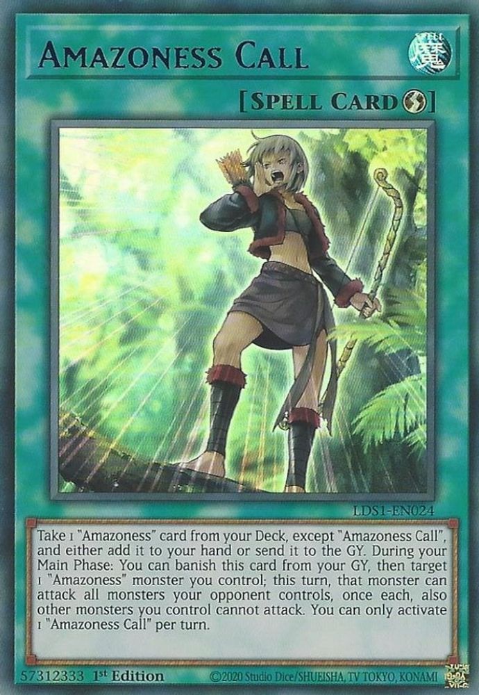Amazoness Call (Blue) (LDS1-EN024) - Ultra Rare