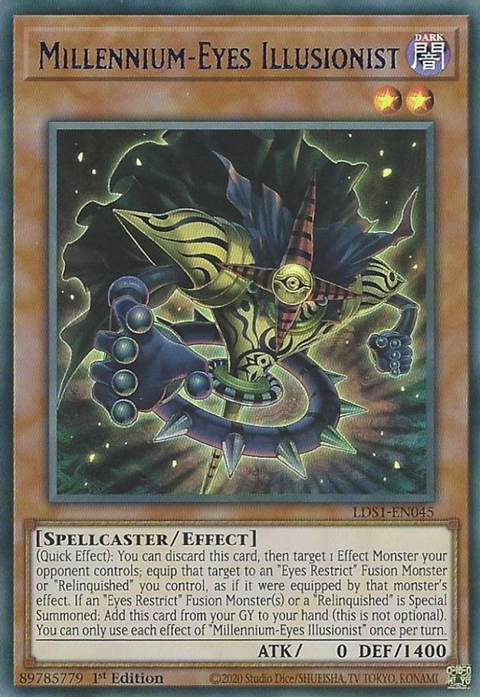 Millennium-Eyes Illusionist (Blue) (LDS1-EN045) - Ultra Rare
