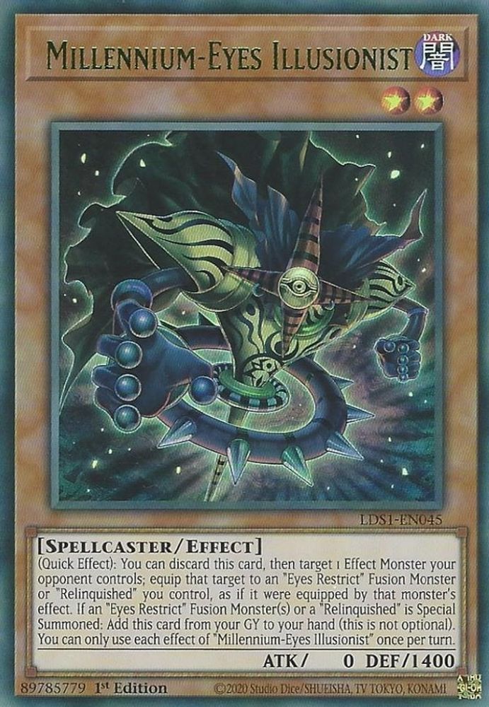 Millennium-Eyes Illusionist (Green) (LDS1-EN045) - Ultra Rare