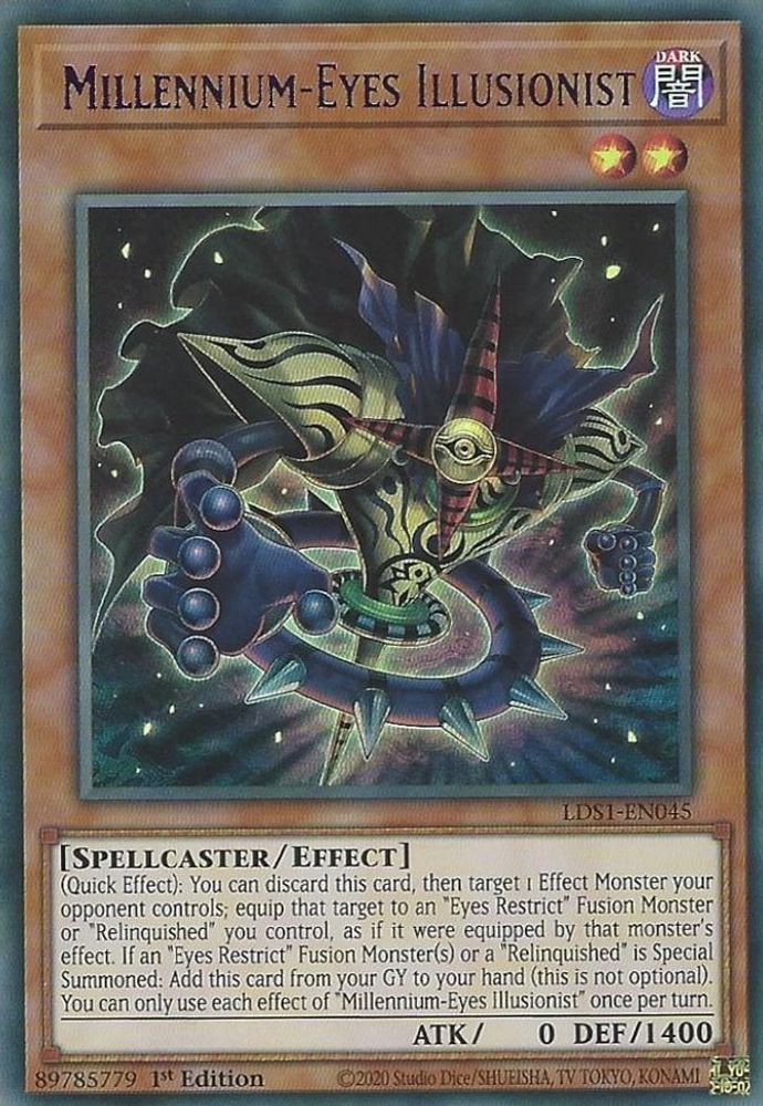 Illusionniste aux yeux millénaires (violet) [LDS1-EN045] Ultra rare 