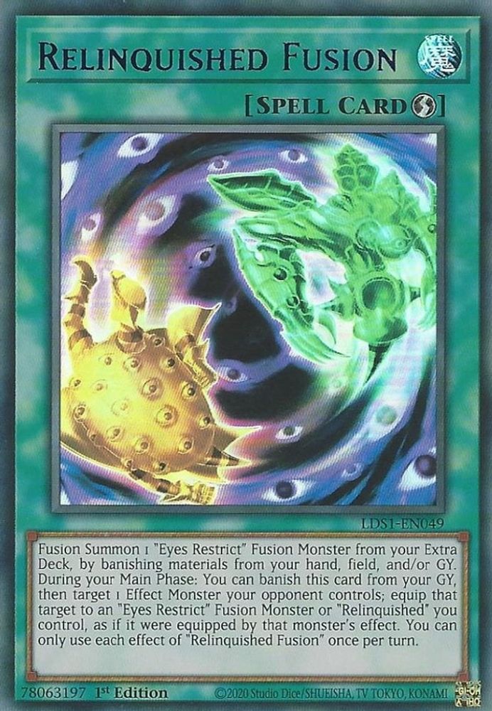 Relinquished Fusion (Blue) (LDS1-EN049) - Ultra Rare