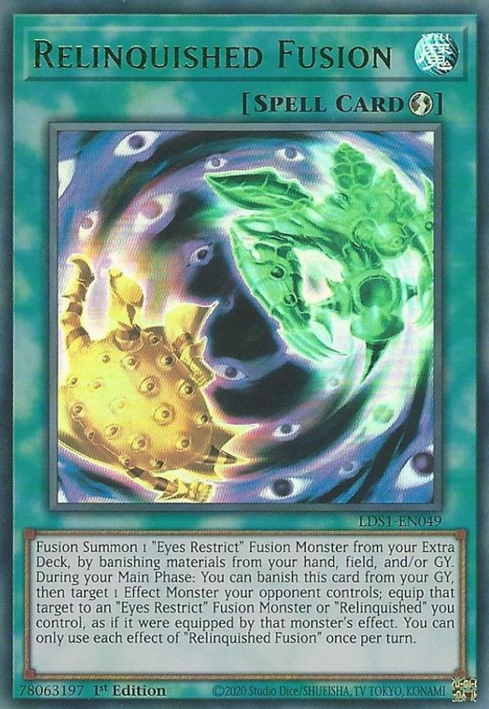 Relinquished Fusion (Green) (LDS1-EN049) - Ultra Rare