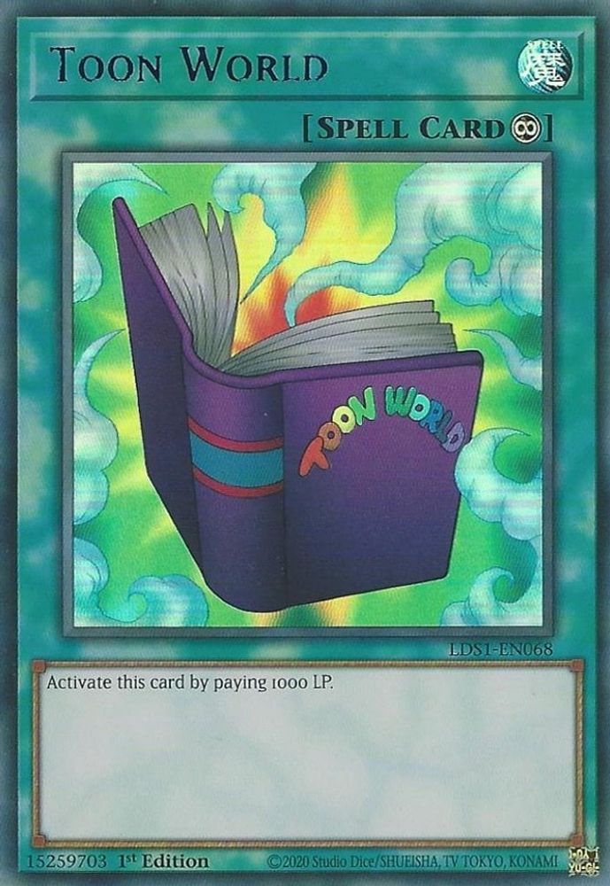 Toon World (Blue) (LDS1-EN068) - Ultra Rare