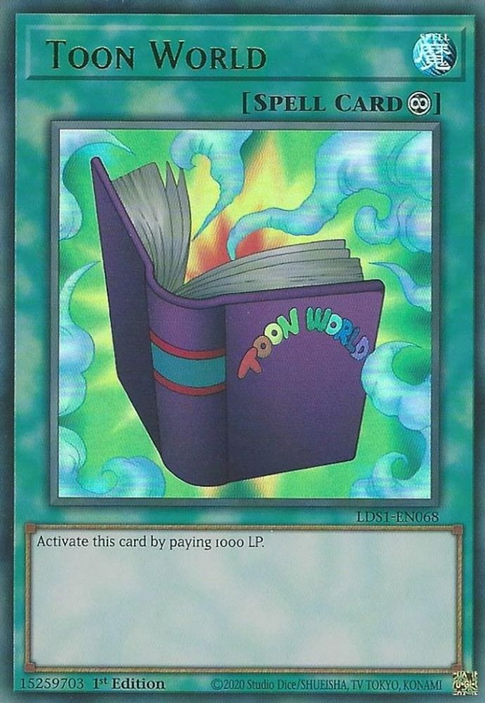 Toon World (Green) (LDS1-EN068) - Ultra Rare