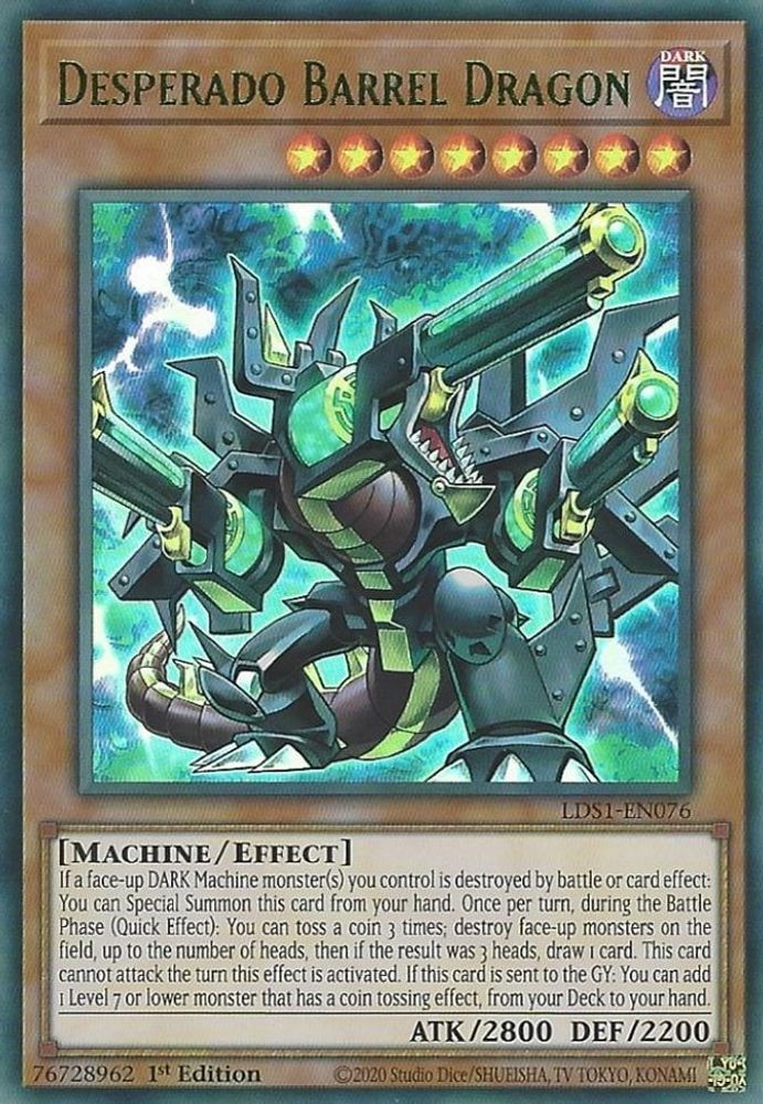 Desperado Barrel Dragon (Green) (LDS1-EN076) - Ultra Rare