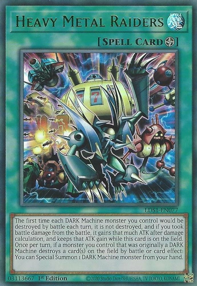 Heavy Metal Raiders (Green) (LDS1-EN077) - Ultra Rare
