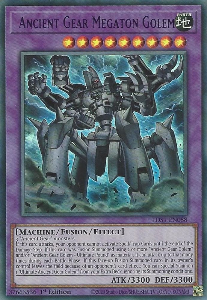 Ancient Gear Megaton Golem (Purple) (LDS1-EN088) - Ultra Rare
