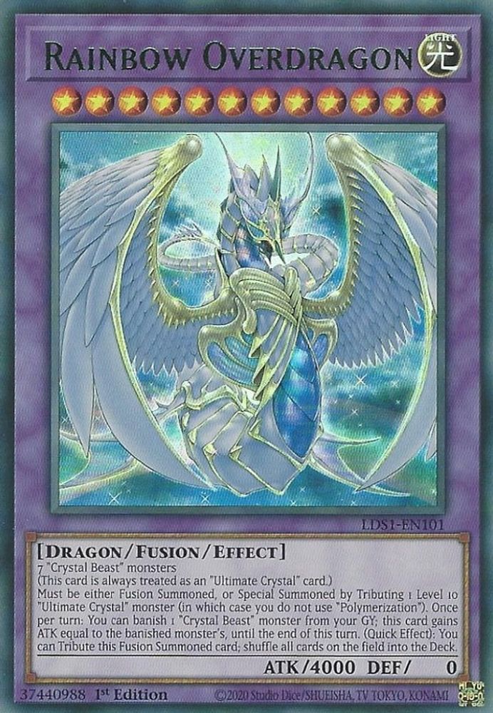 Rainbow Overdragon (Vert) [LDS1-EN101] Ultra Rare 