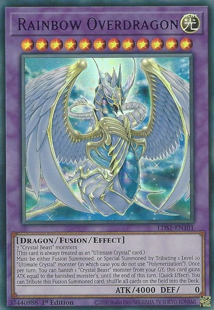 Rainbow Overdragon (Purple) (LDS1-EN101) - Ultra Rare