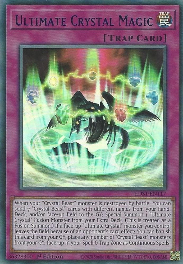 Magie de cristal ultime (bleu) [LDS1-EN117] Ultra rare 