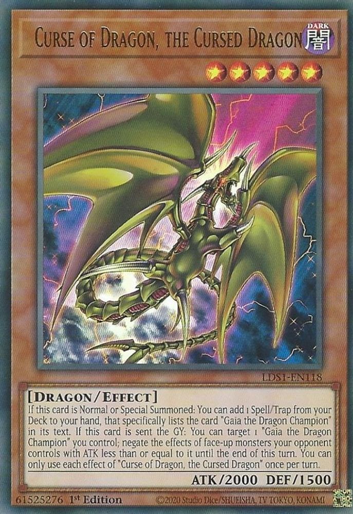 Malédiction du Dragon, le Dragon Maudit [LDS1-EN118] Ultra Rare 