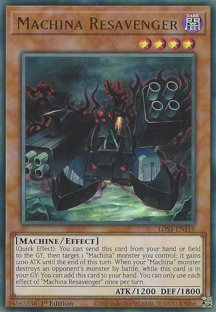 Machina Resavenger [LDS1-EN119] Ultra Rare 