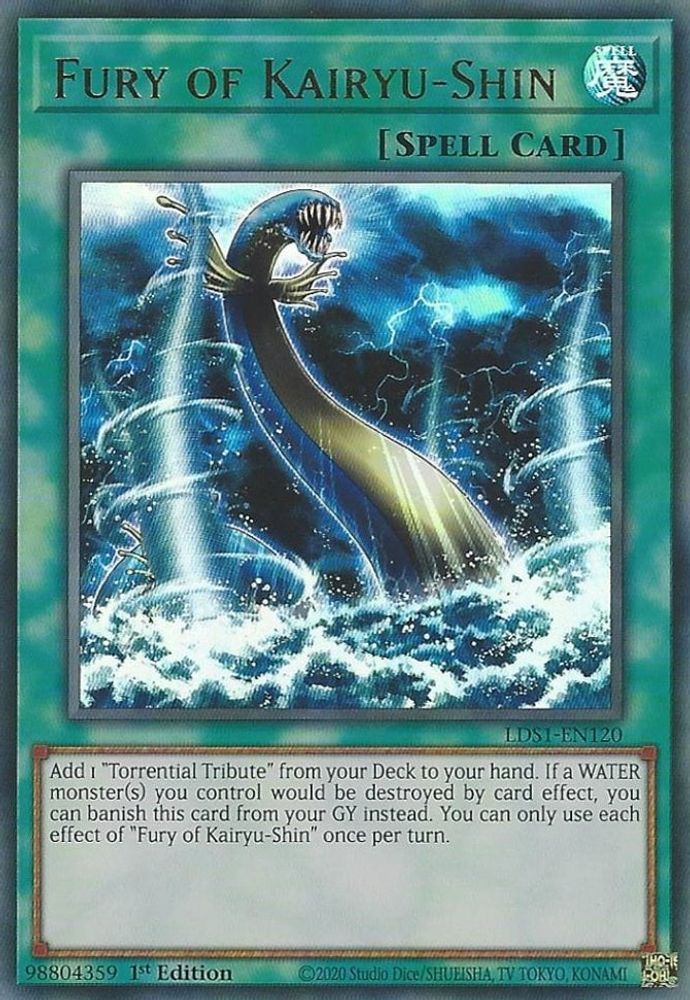 Fury of Kairyu-Shin (LDS1-EN120) - Ultra Rare