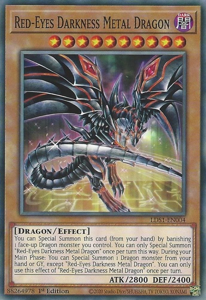 Dragon de Métal des Ténèbres aux Yeux Rouges [LDS1-EN004] Commun 