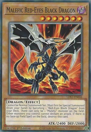 Malefic Red-Eyes Black Dragon [LDS1-EN006] Common