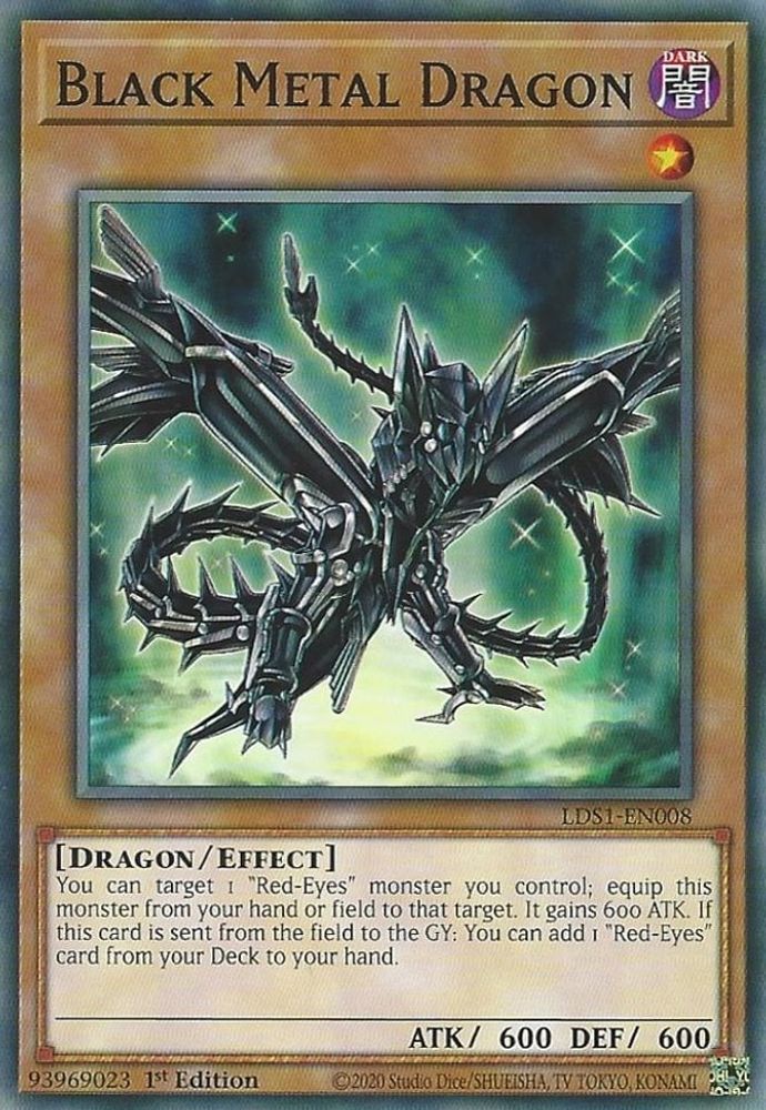 Black Metal Dragon (LDS1-EN008) - Common