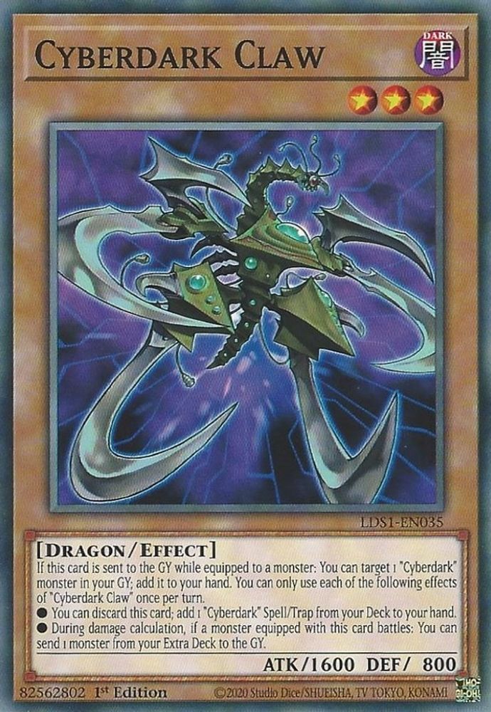 Cyberdark Claw (LDS1-EN035) - Common