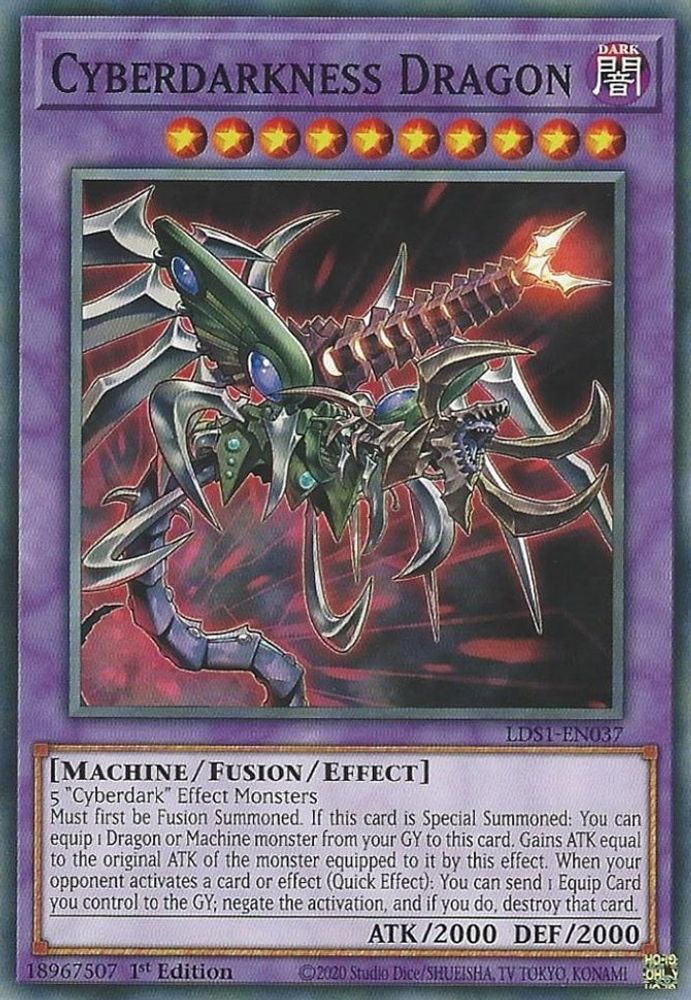 Cyberdarkness Dragon (LDS1-EN037) - Common