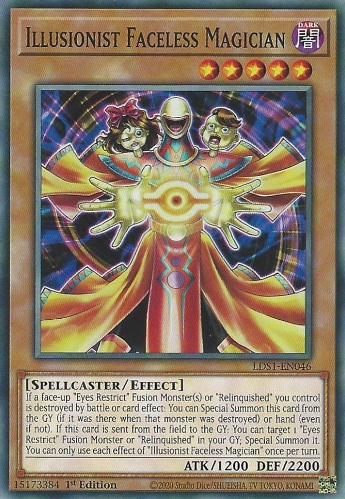 Illusionist Faceless Magician (LDS1-EN046) - Common