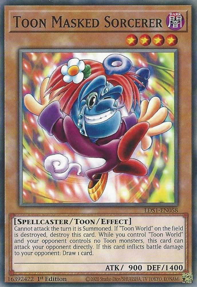 Toon Masked Sorcerer (LDS1-EN058) - Common