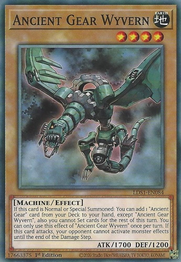 Ancient Gear Wyvern (LDS1-EN084) - Common