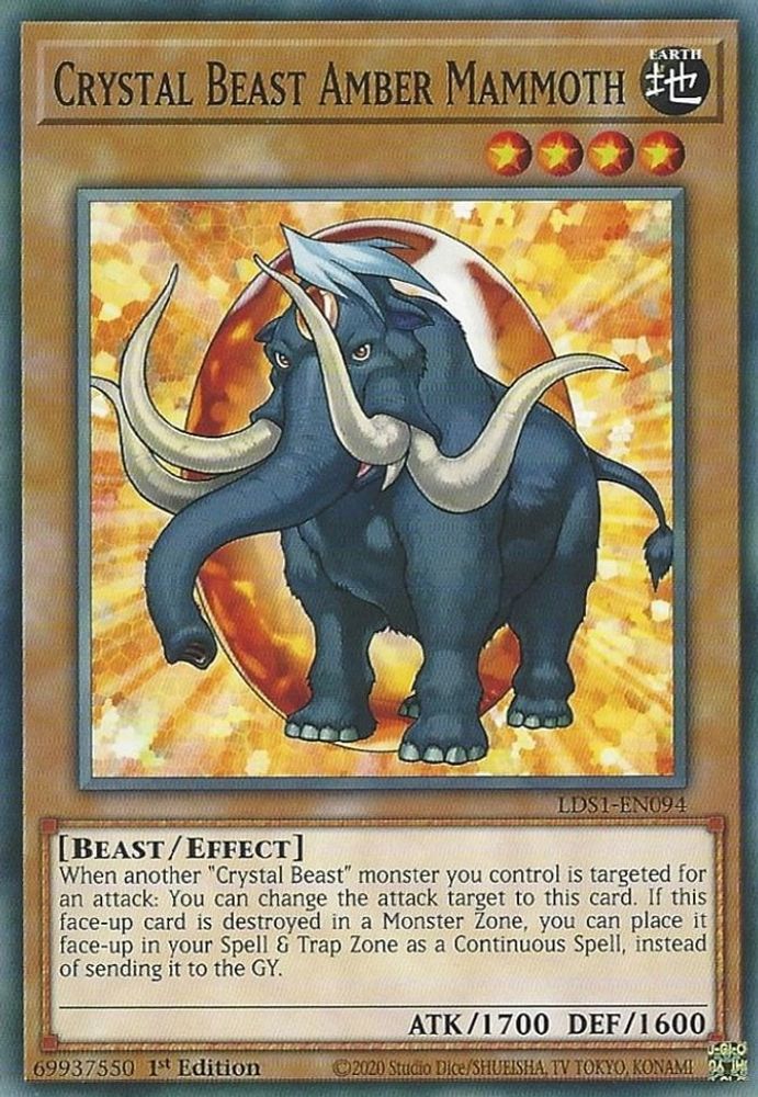 Crystal Beast Amber Mammoth (LDS1-EN094) - Common