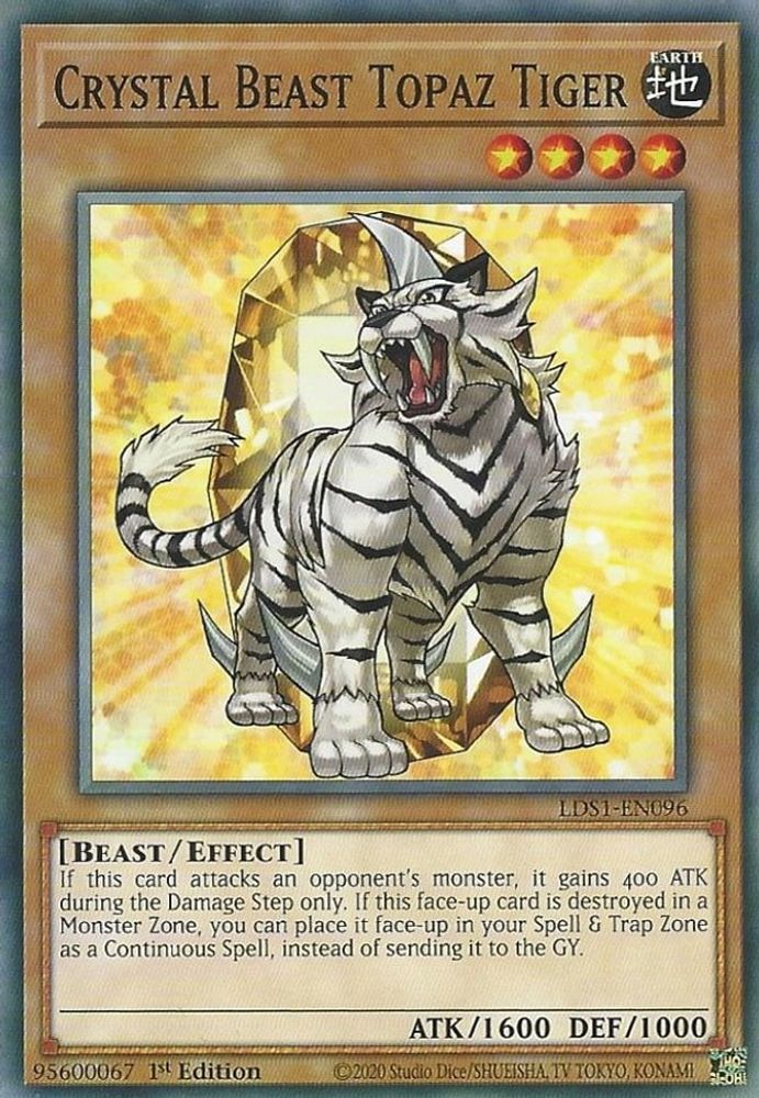 Crystal Beast Topaz Tiger (LDS1-EN096) - Common