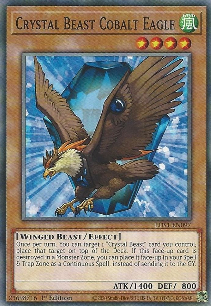 Crystal Beast Cobalt Eagle (LDS1-EN097) - Common