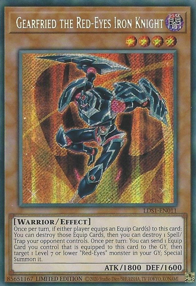 Gearfried the Red-Eyes Iron Knight (LDS1-EN011) - Secret Rare