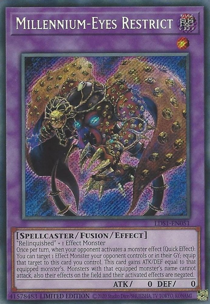 Millennium-Eyes Restrict (LDS1-EN051) - Secret Rare