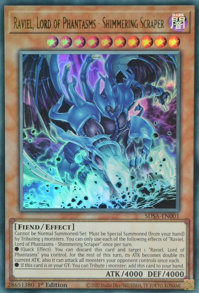 Raviel, Lord of Phantasms - Shimmering Scraper (SDSA-EN001) - Ultra Rare