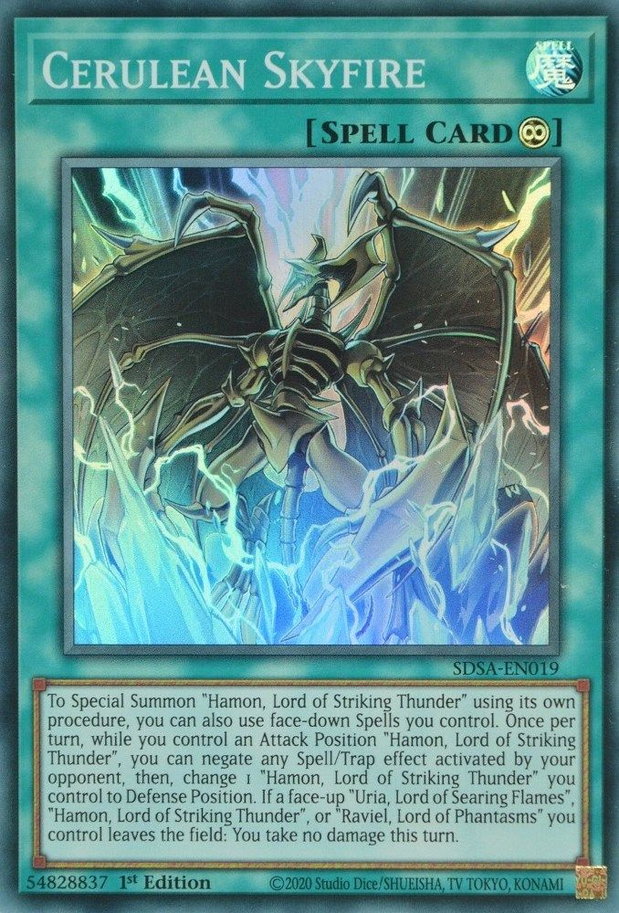 Cerulean Skyfire (SDSA-EN019) - Super Rare